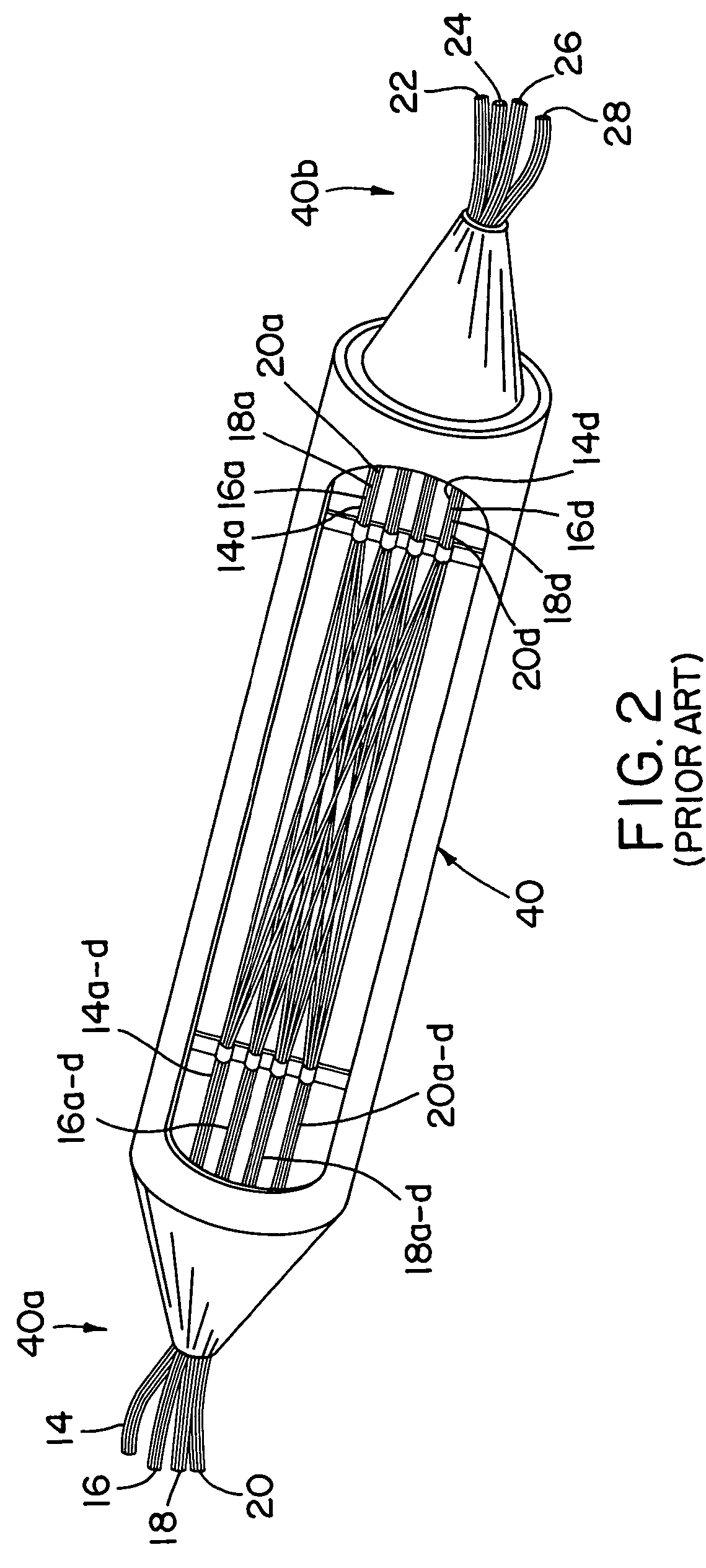 Strain relief unit for fiber shuffling device