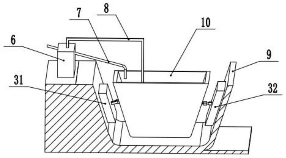 Quantitative water injection device for modern livestock breeding