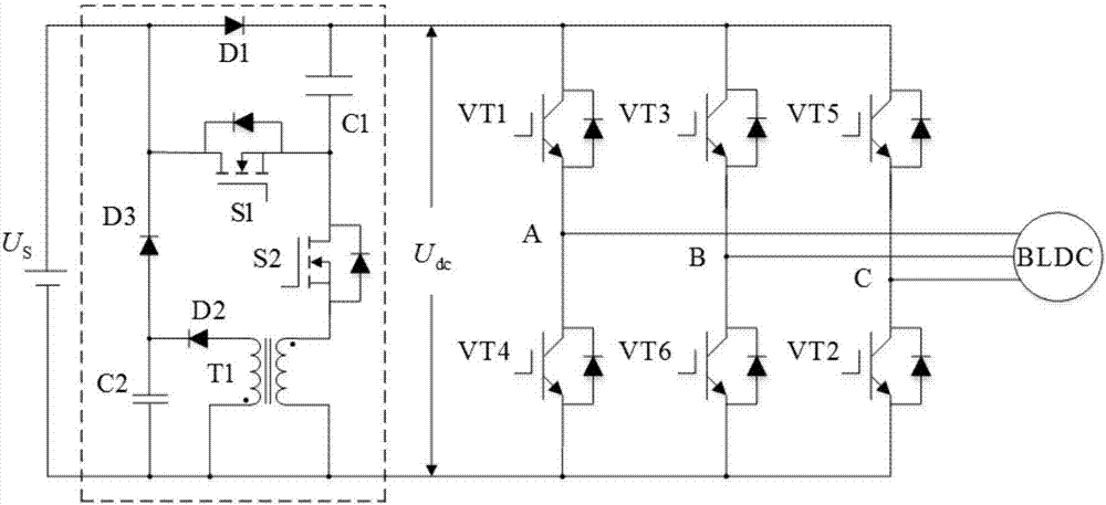 Commutation torque ripple suppression device with energy feedback function