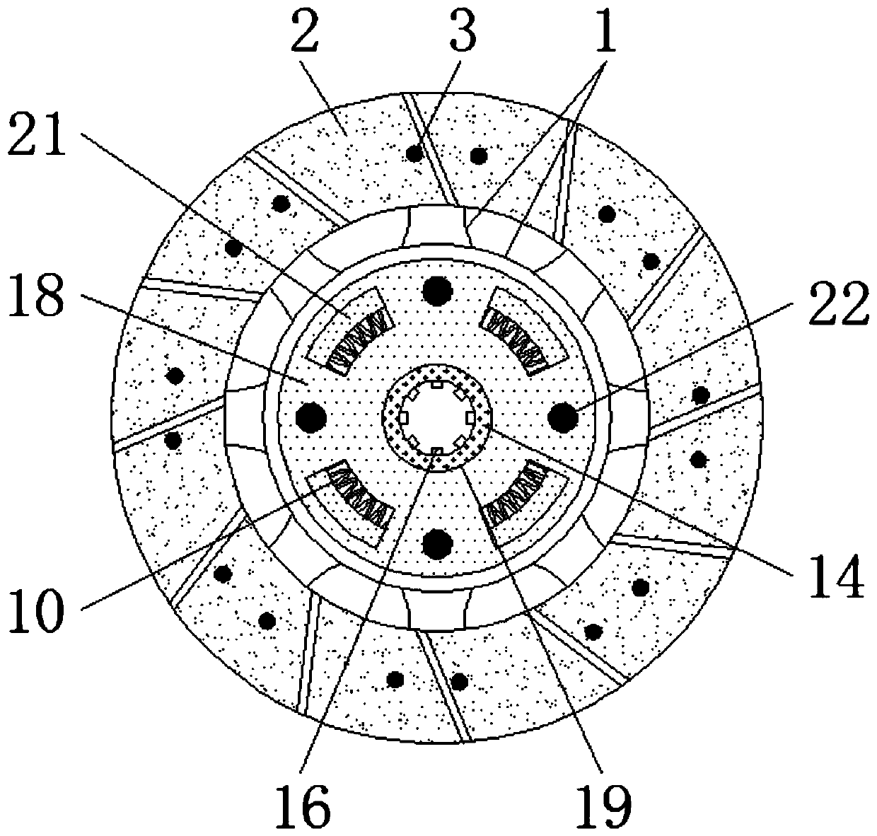 Novel nonlinearity wrench transmission clutch driven plate assembly