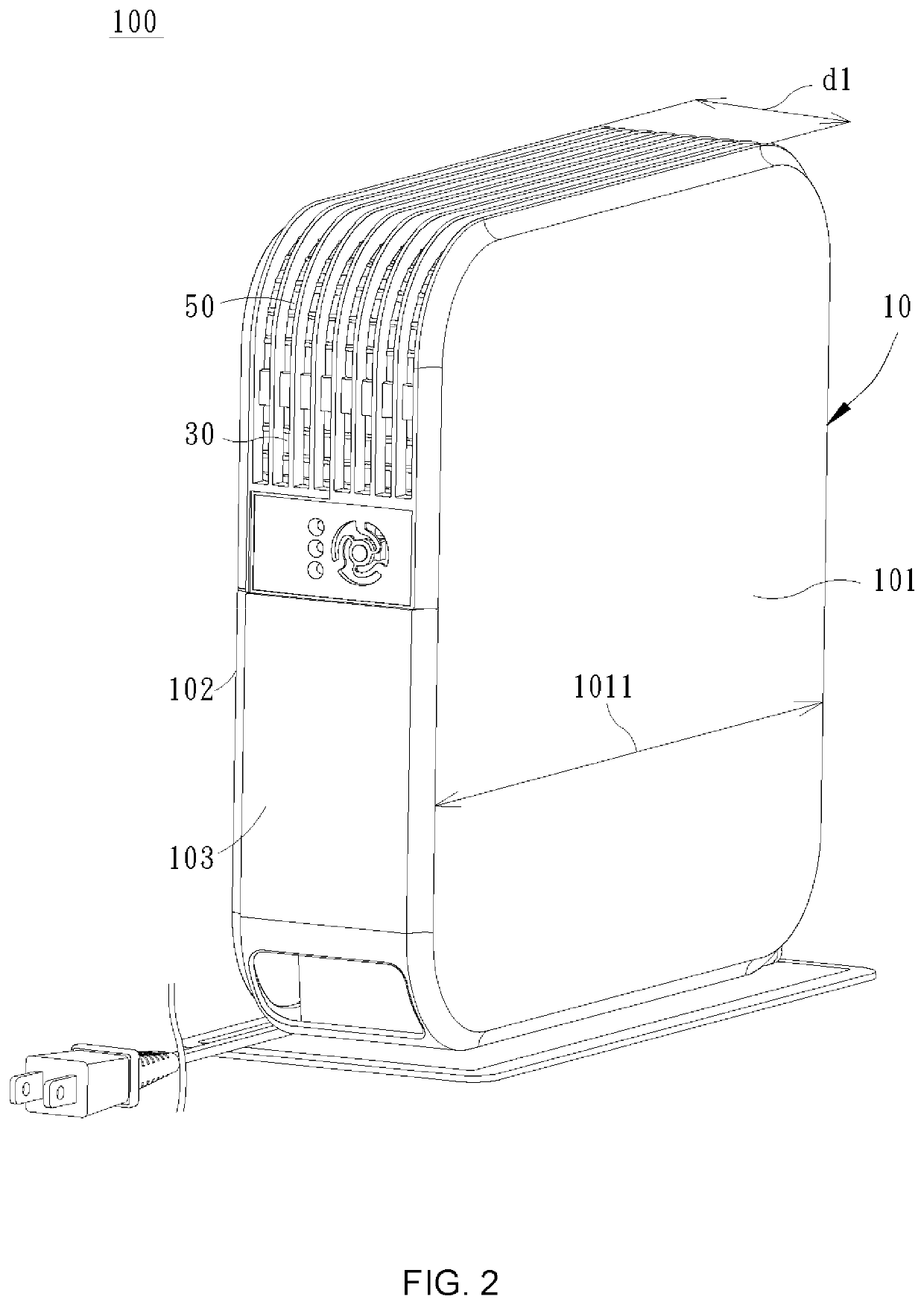 Thermoelectric dehumidifying device