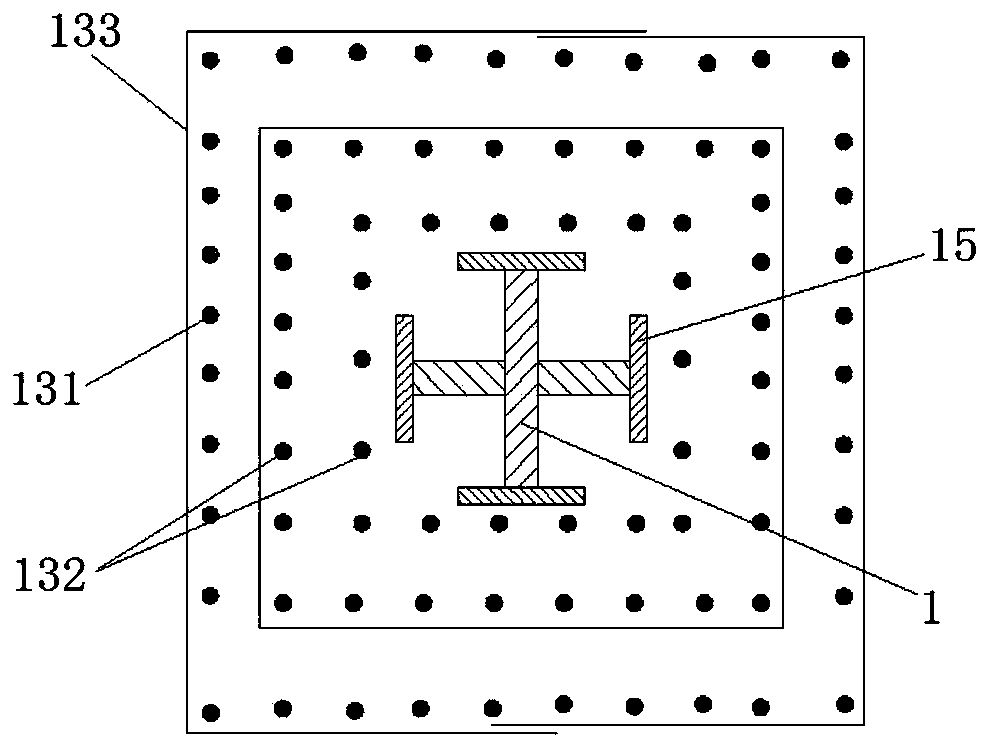 Stiffened steel concrete connecting joint and application method thereof