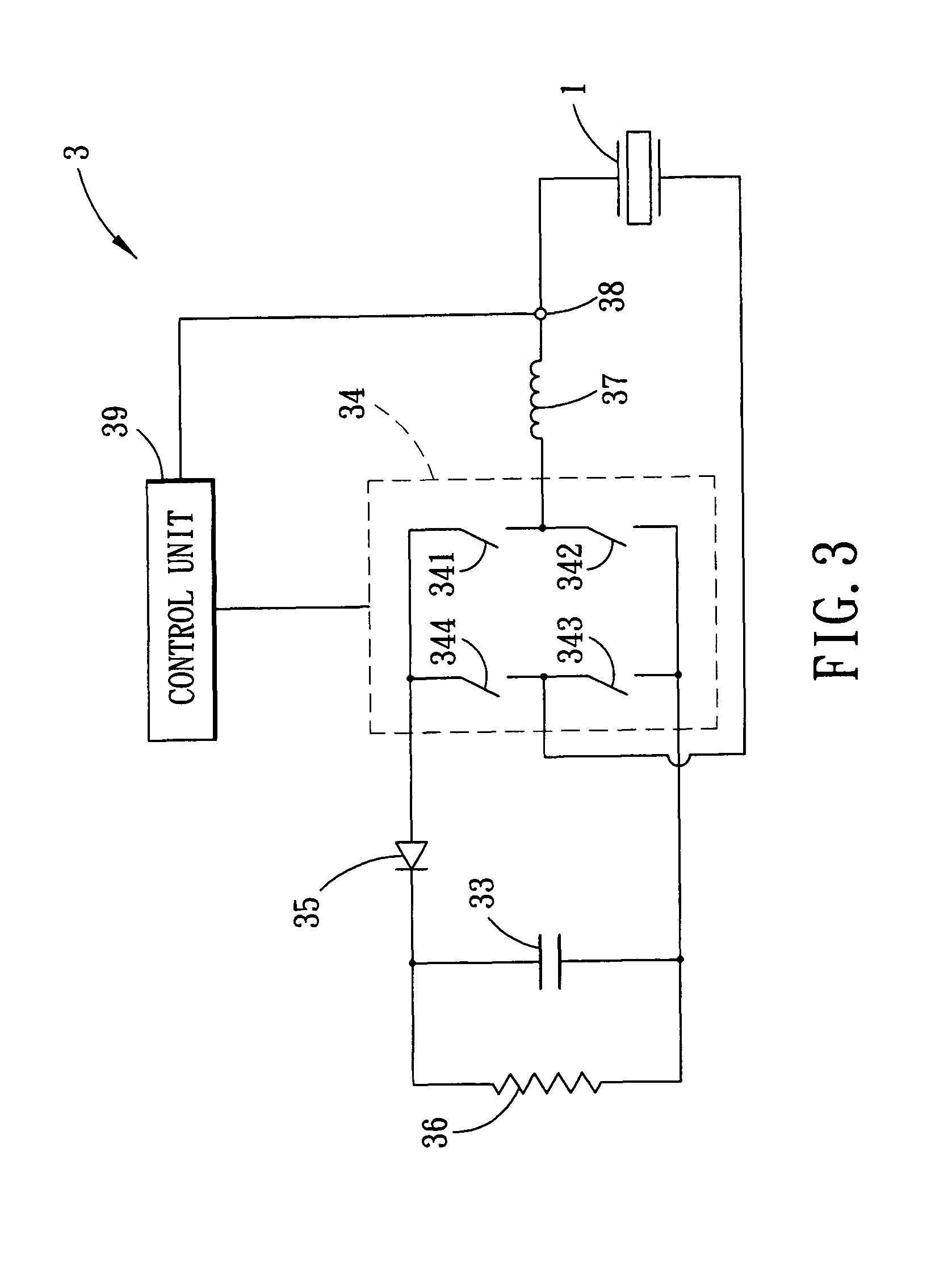 Control device for suppression of residual vibration of piezoelectric transducer