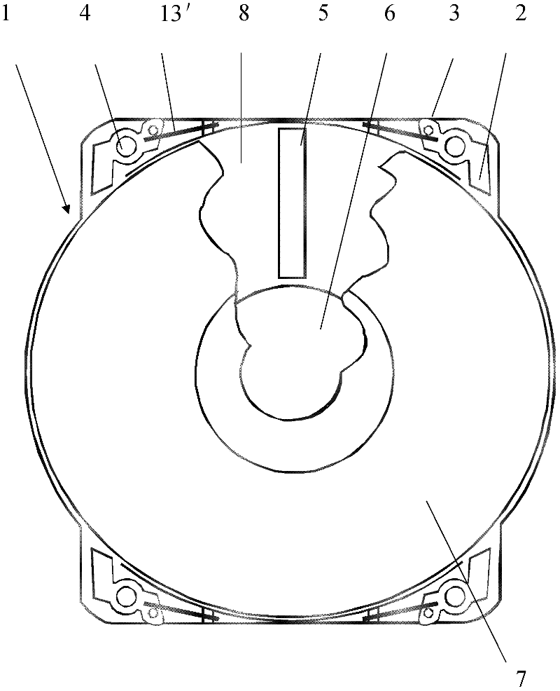 Single side disc protecting box and optical disc read-write apparatus matching therewith