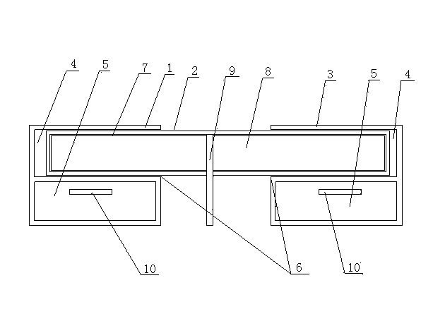 Improved extensible television set cabinet