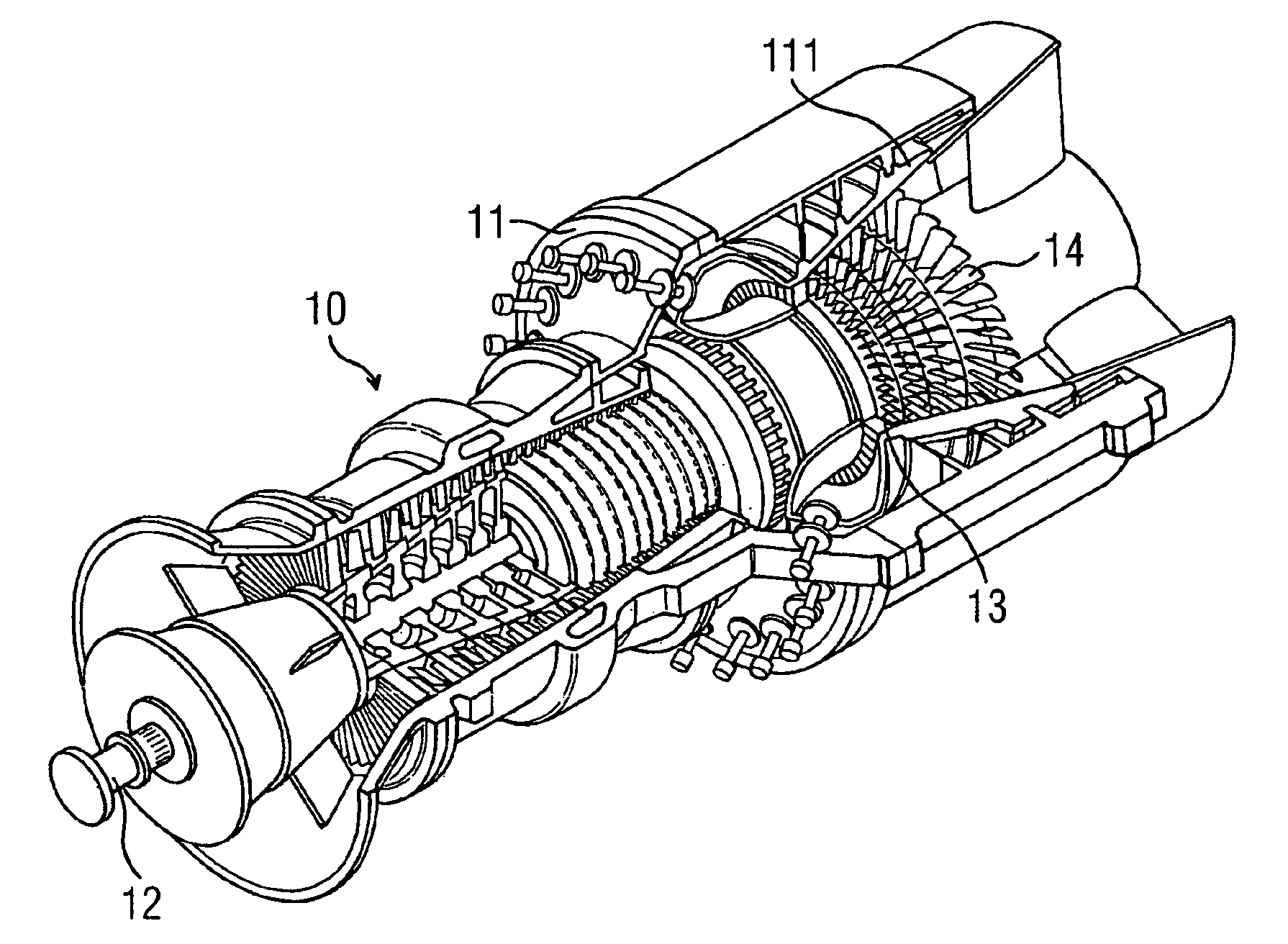 Device for determining the distance between a rotor blade and a wall of a turbine engine surrounding the rotor blade