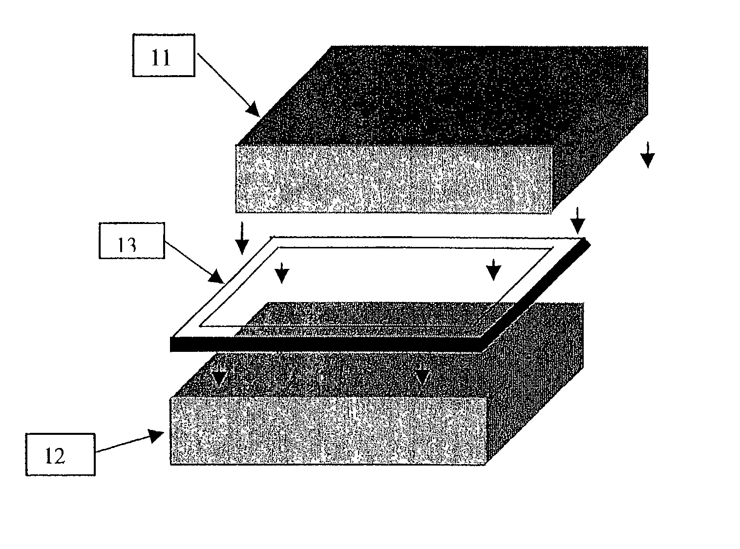 Micro-gap gas filled dielectric capacitor