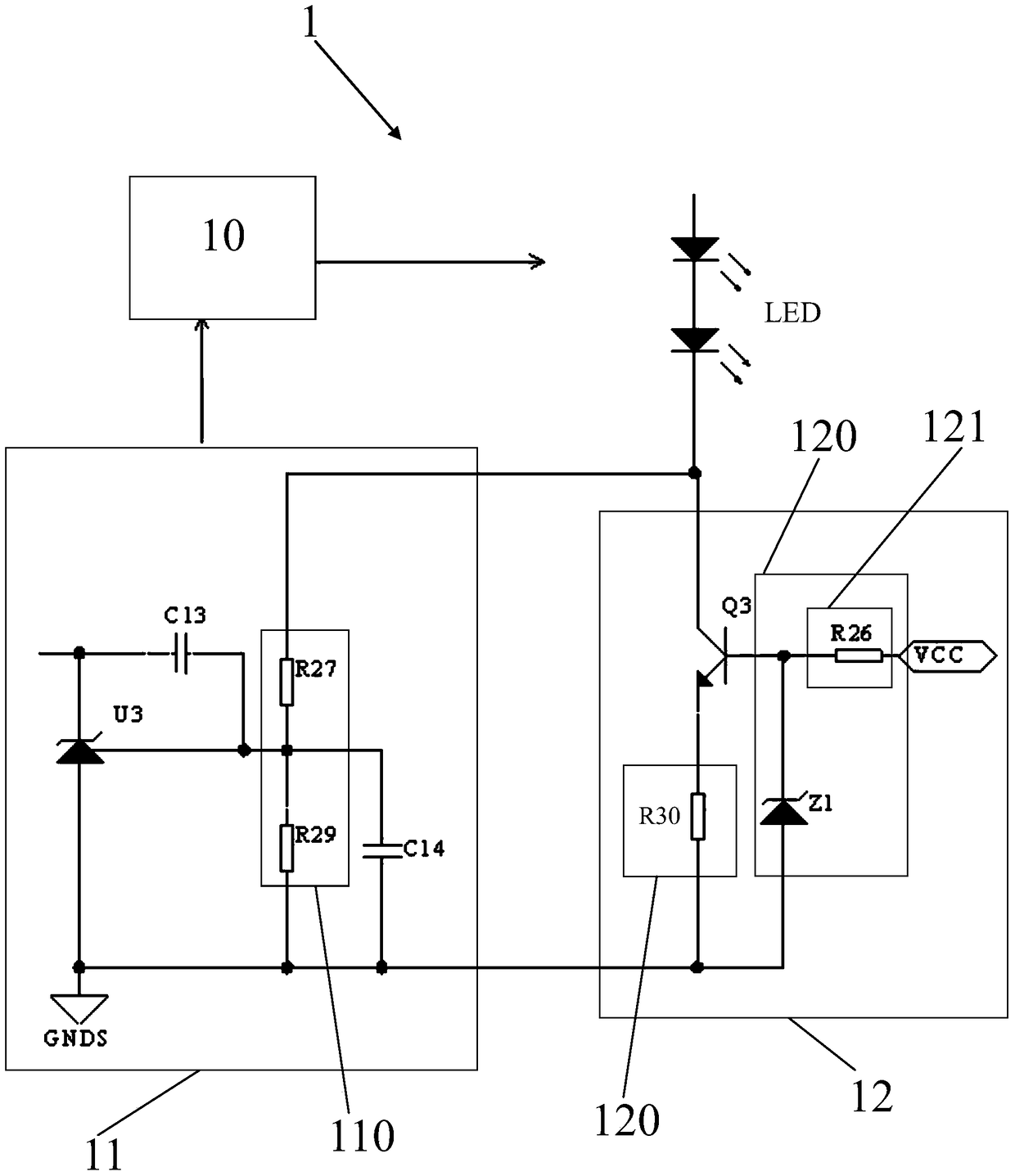 A LED constant current driver