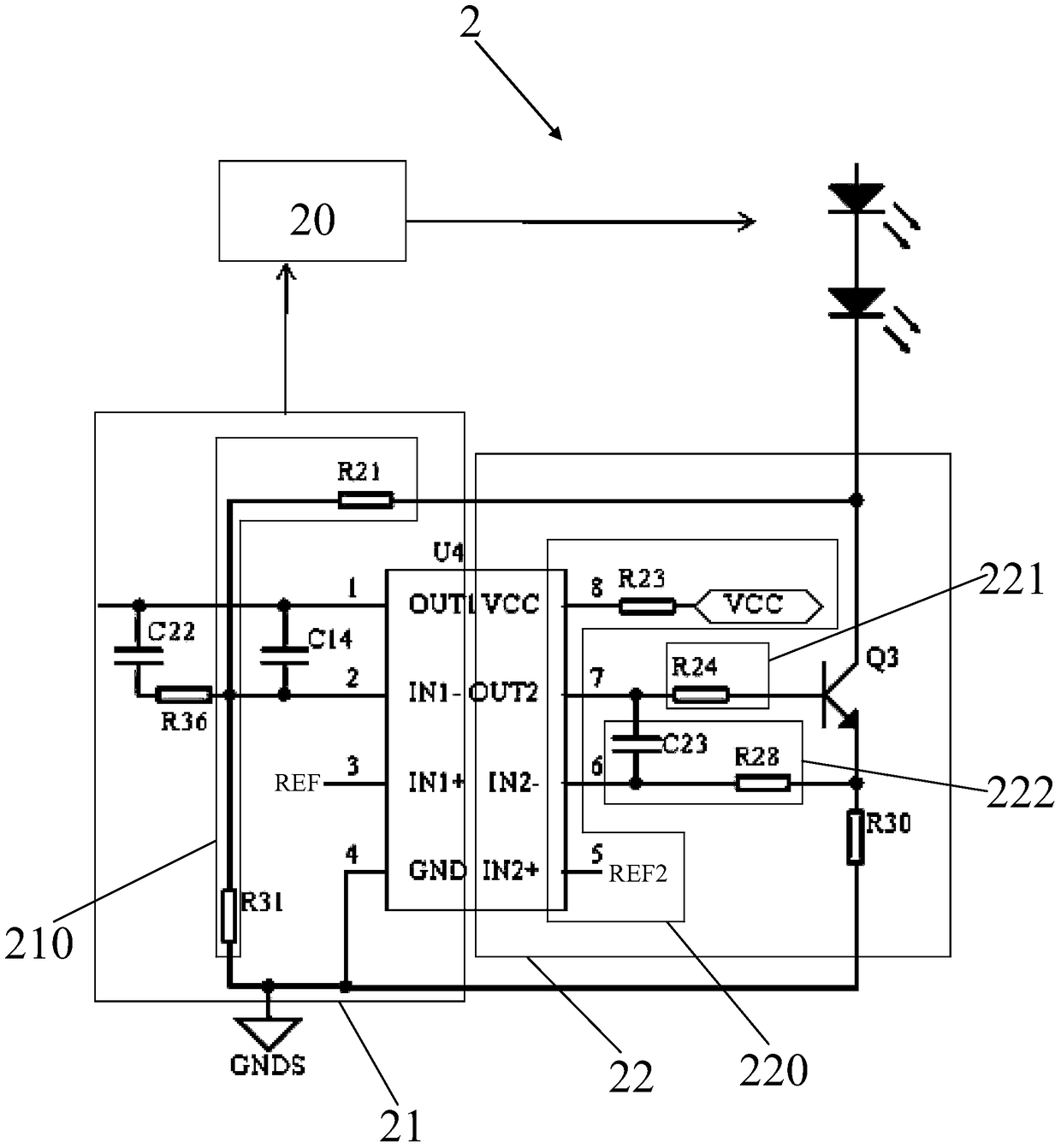 A LED constant current driver