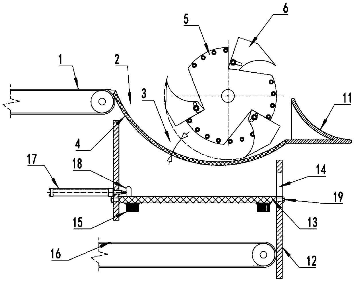 Gravel sorting device for construction