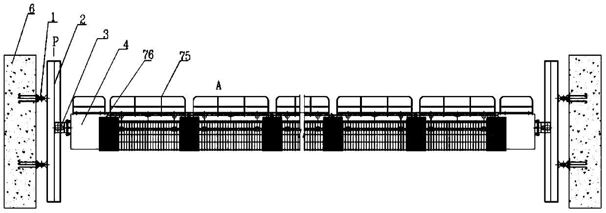 Rotatable type floating debris intercepting and discharging trolley lifting guiderail device