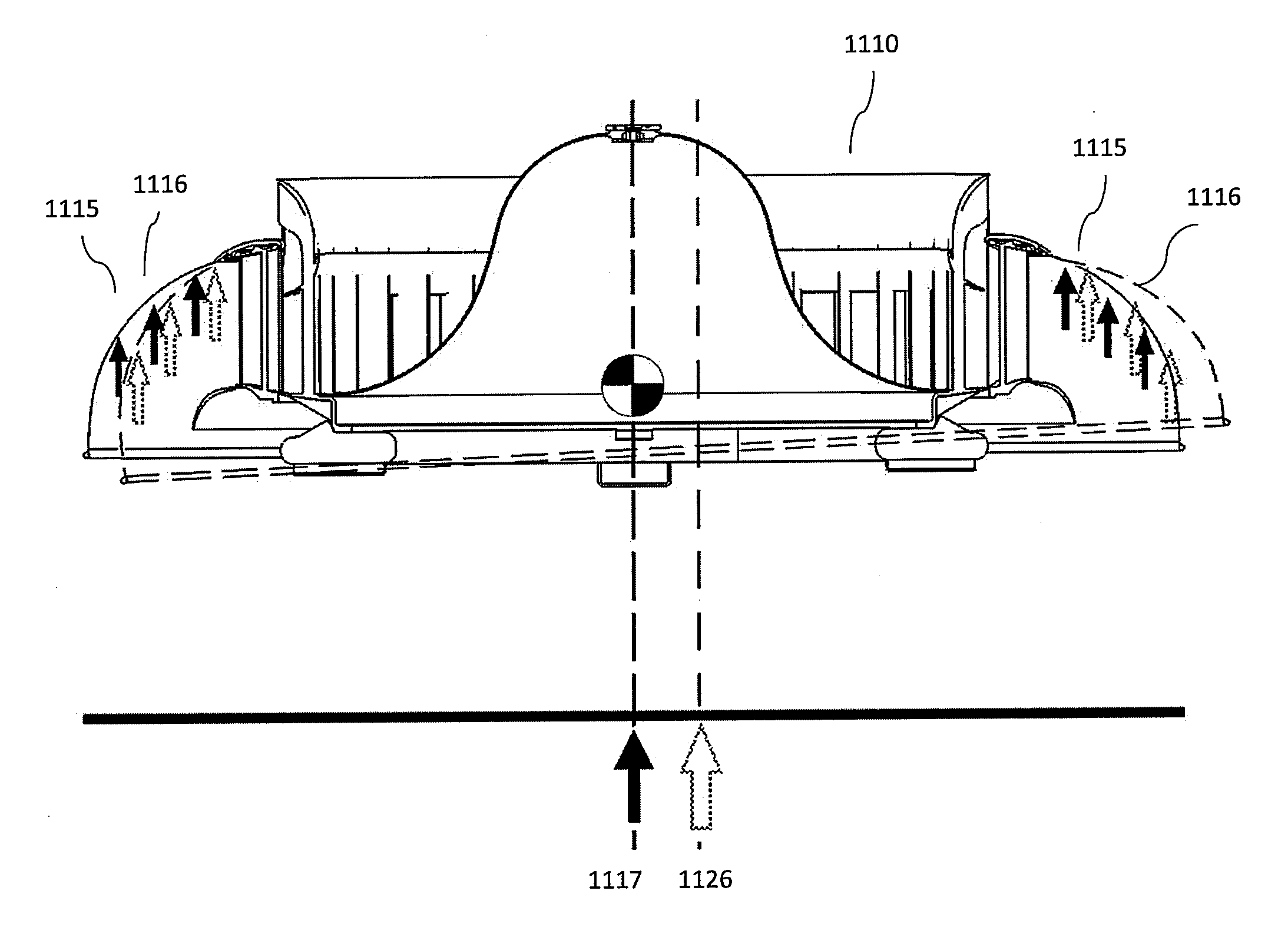 Aerodynamic lifting device and airborne craft