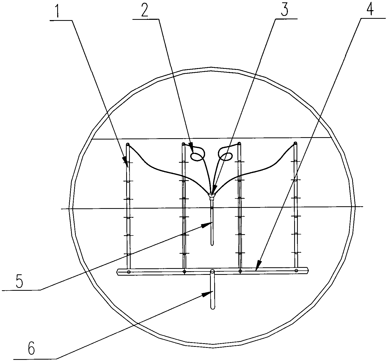 Low-pressure carbon dioxide extinguishing agent storage device