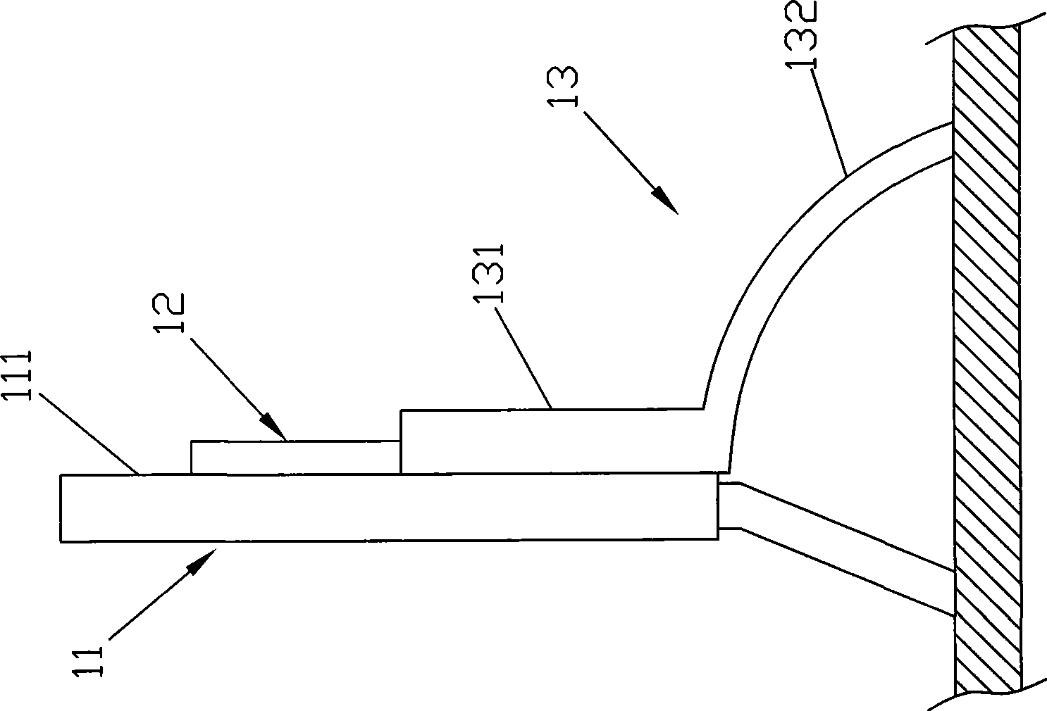 Display apparatus with elevation angle regulation device