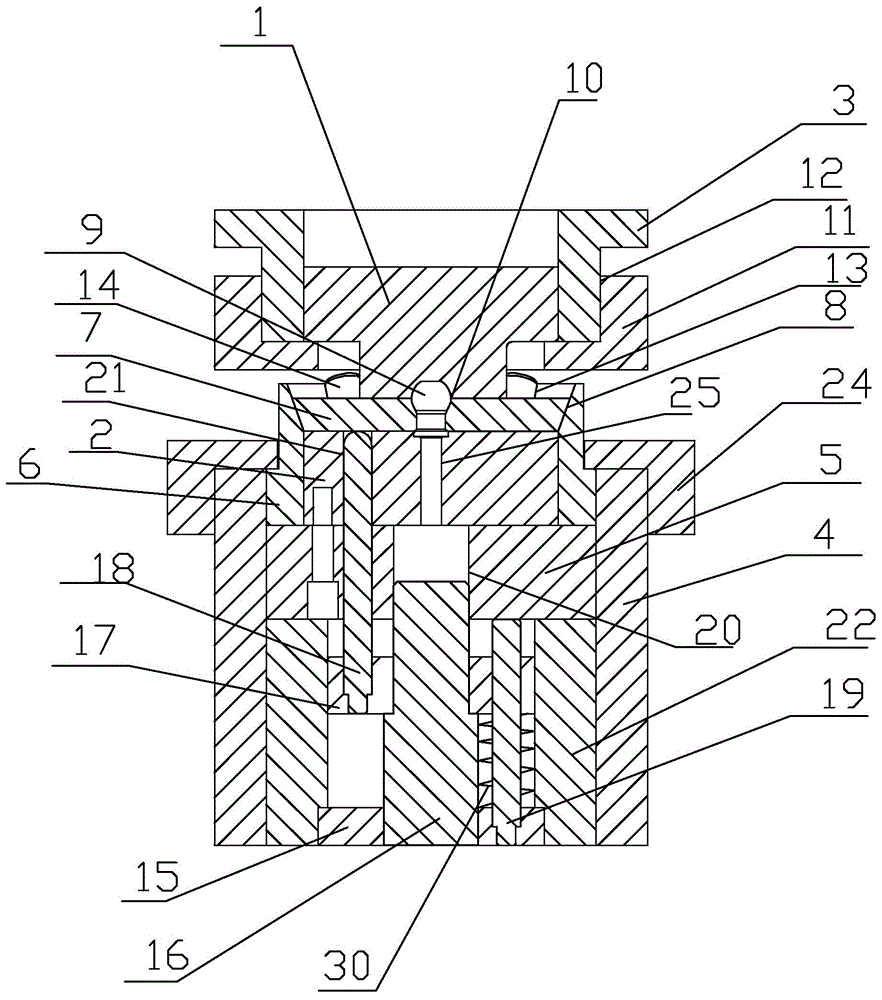 Cold extrusion mold for ball pin