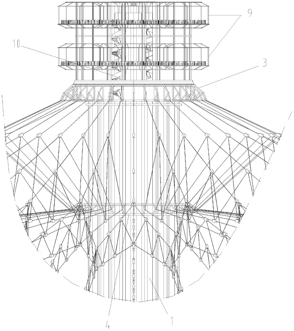 A large detachable pavilion