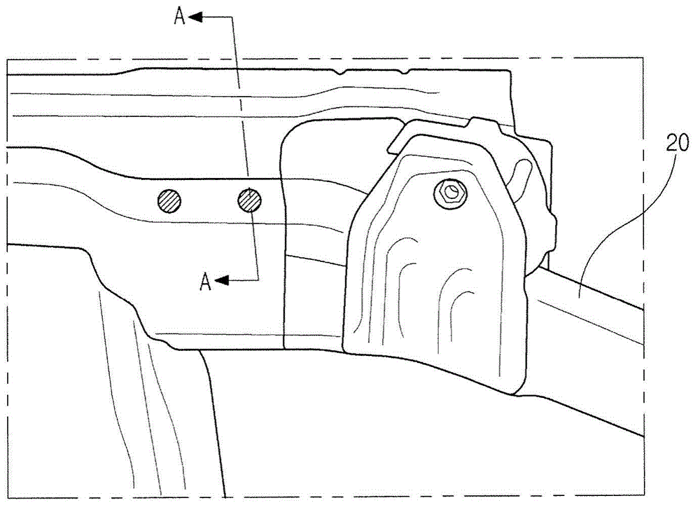 Connecting system of side member for vehicle