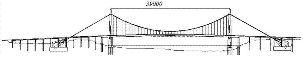 Pedestrian guard rail construction used for restraining wind-induced vibration of suspension bridge main beam structure of streamline steel box beam