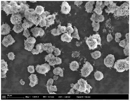 Preparation method of flower-like nickel oxide composed of porous sheets