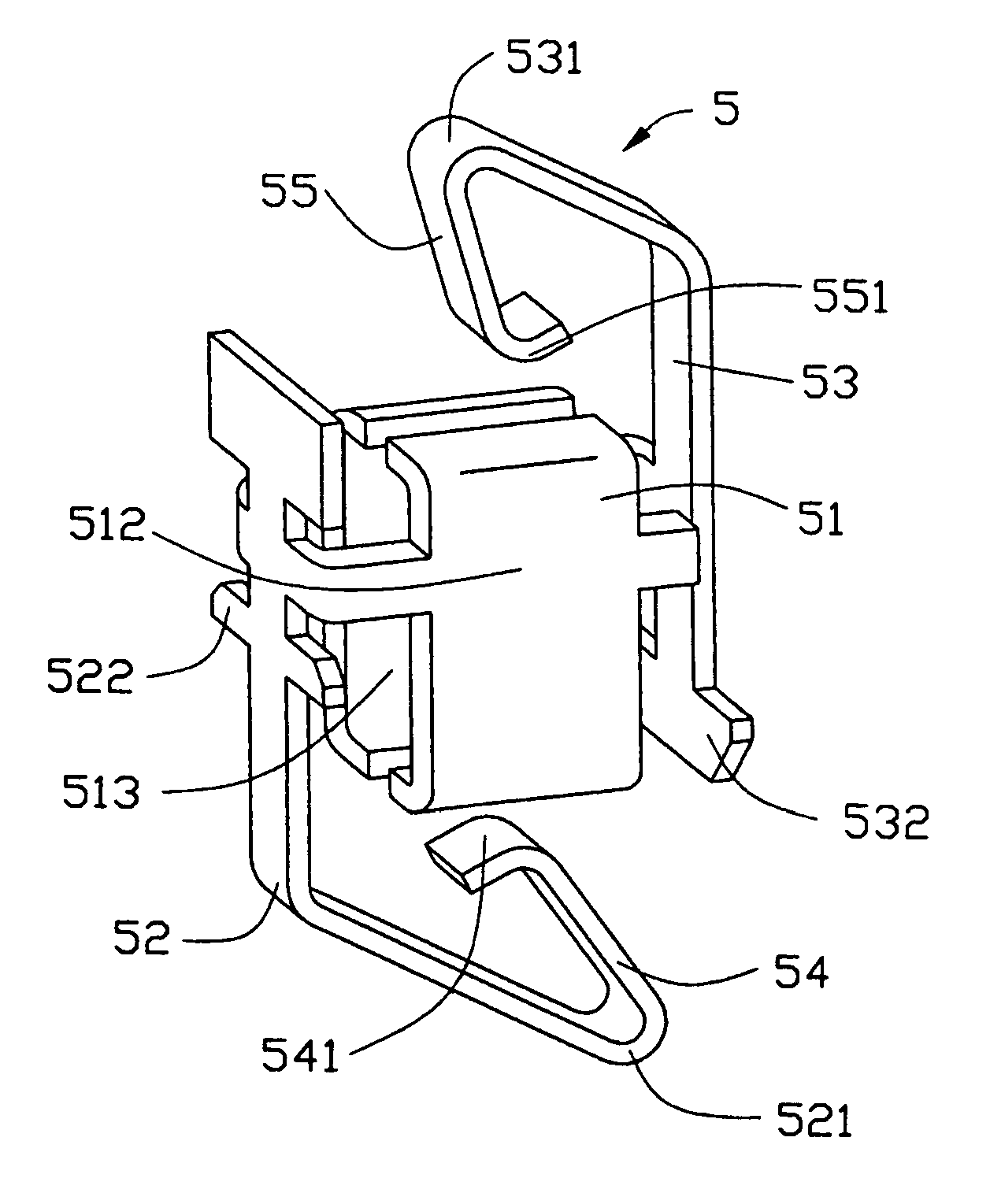 Land grid array socket having improved terminals