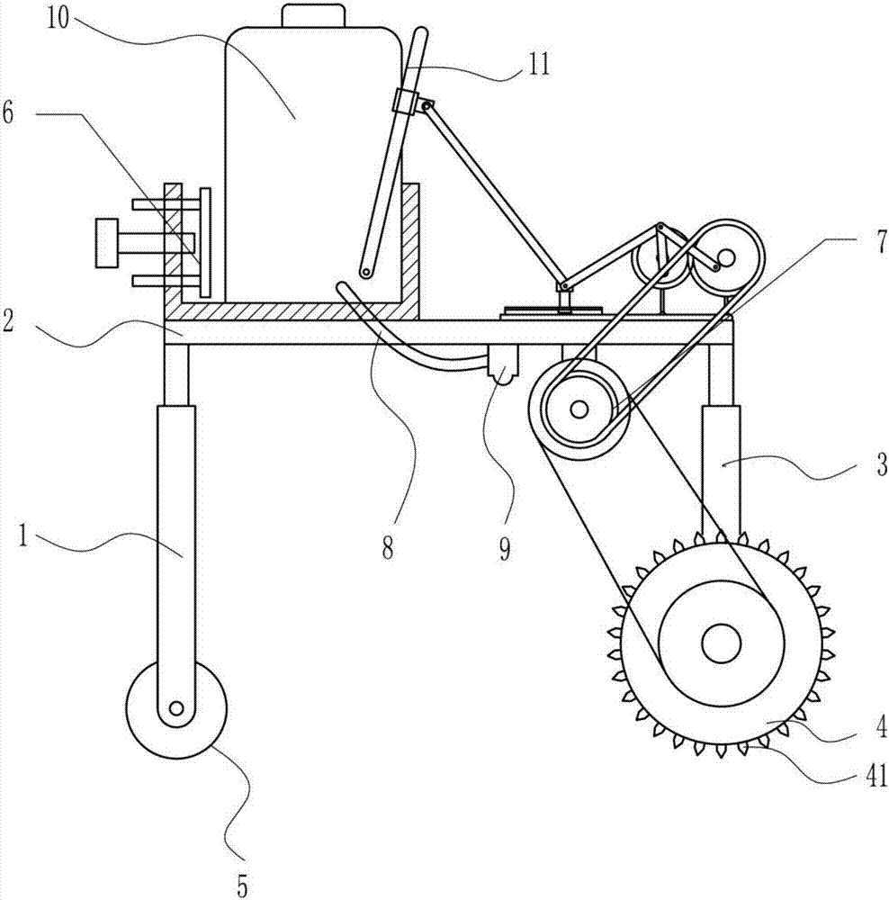 Spraying cart dedicated for garden lawn