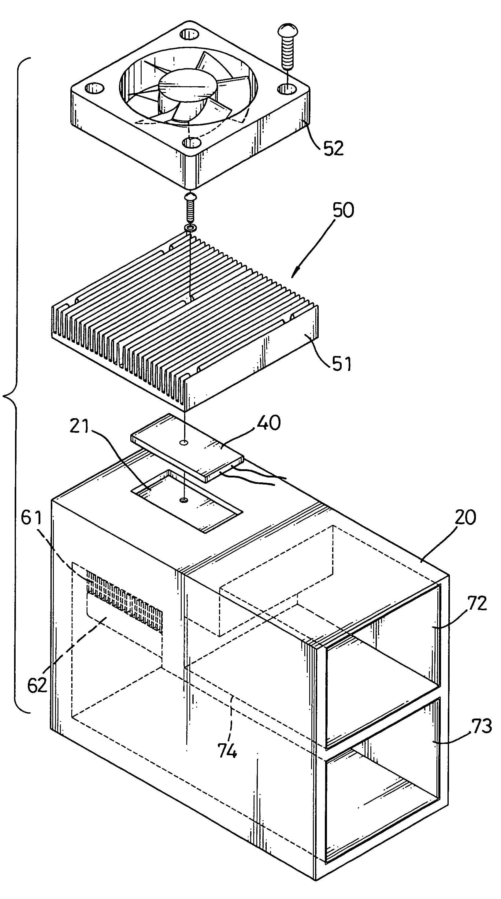 Refrigerator with a freezer area and a refrigeration area