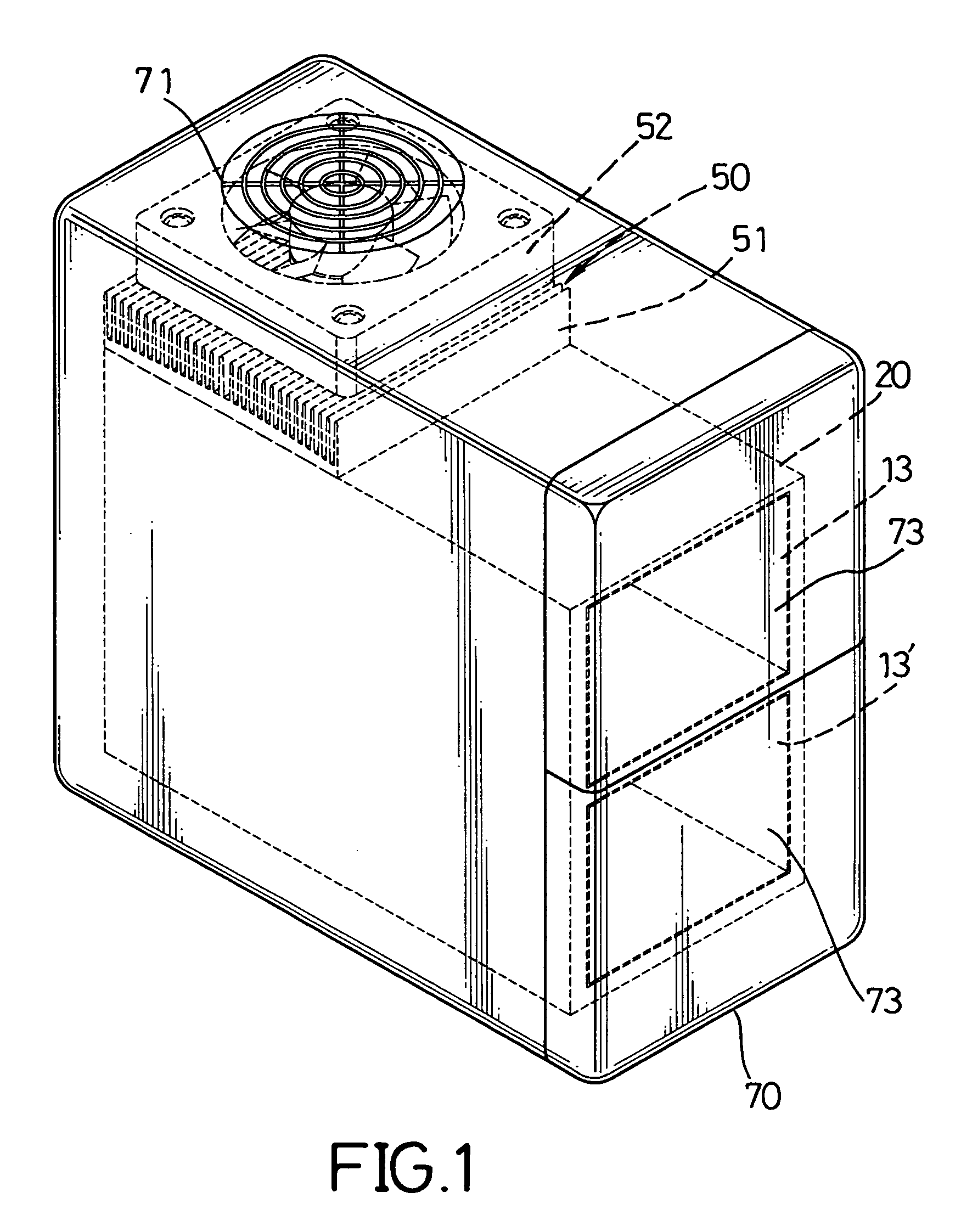 Refrigerator with a freezer area and a refrigeration area