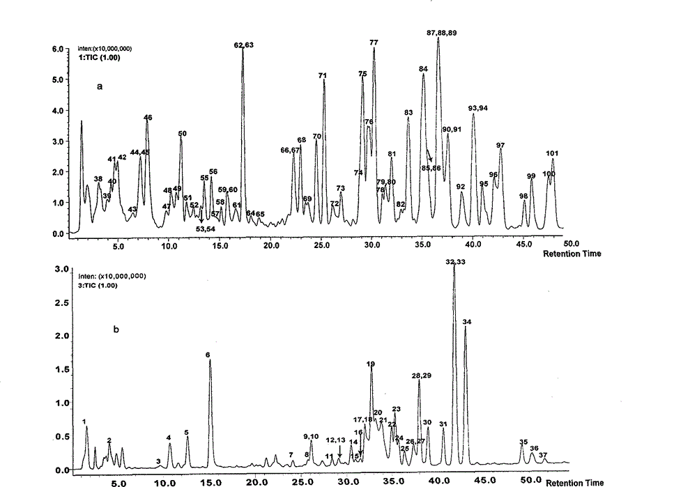 Method for evaluating traditional Chinese medicine preparation making technology based on metabonomics technology