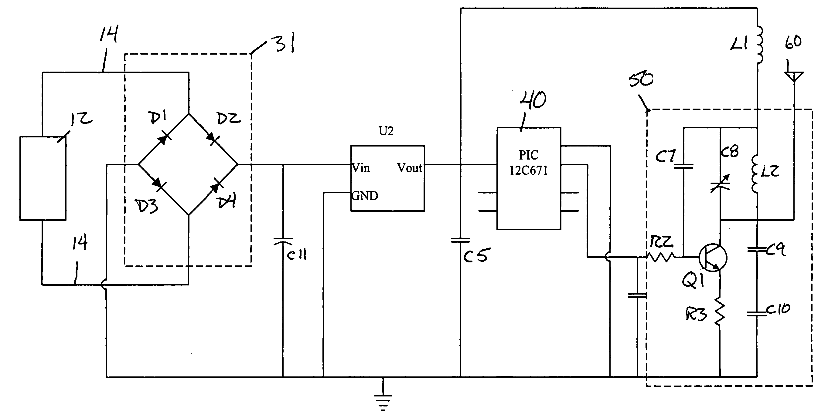 Self-powered switch initiation system