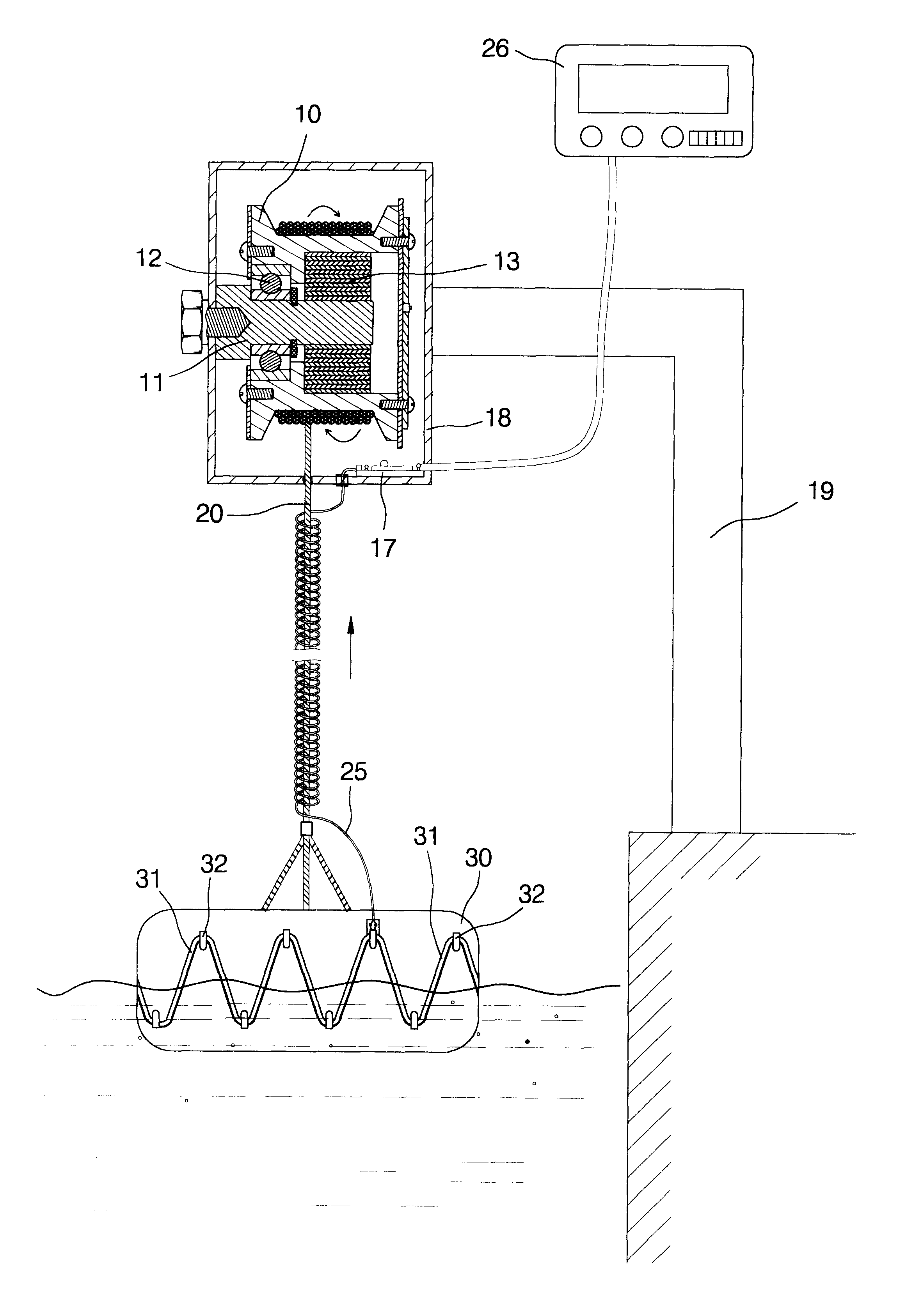 Level-tracing water-monitoring apparatus