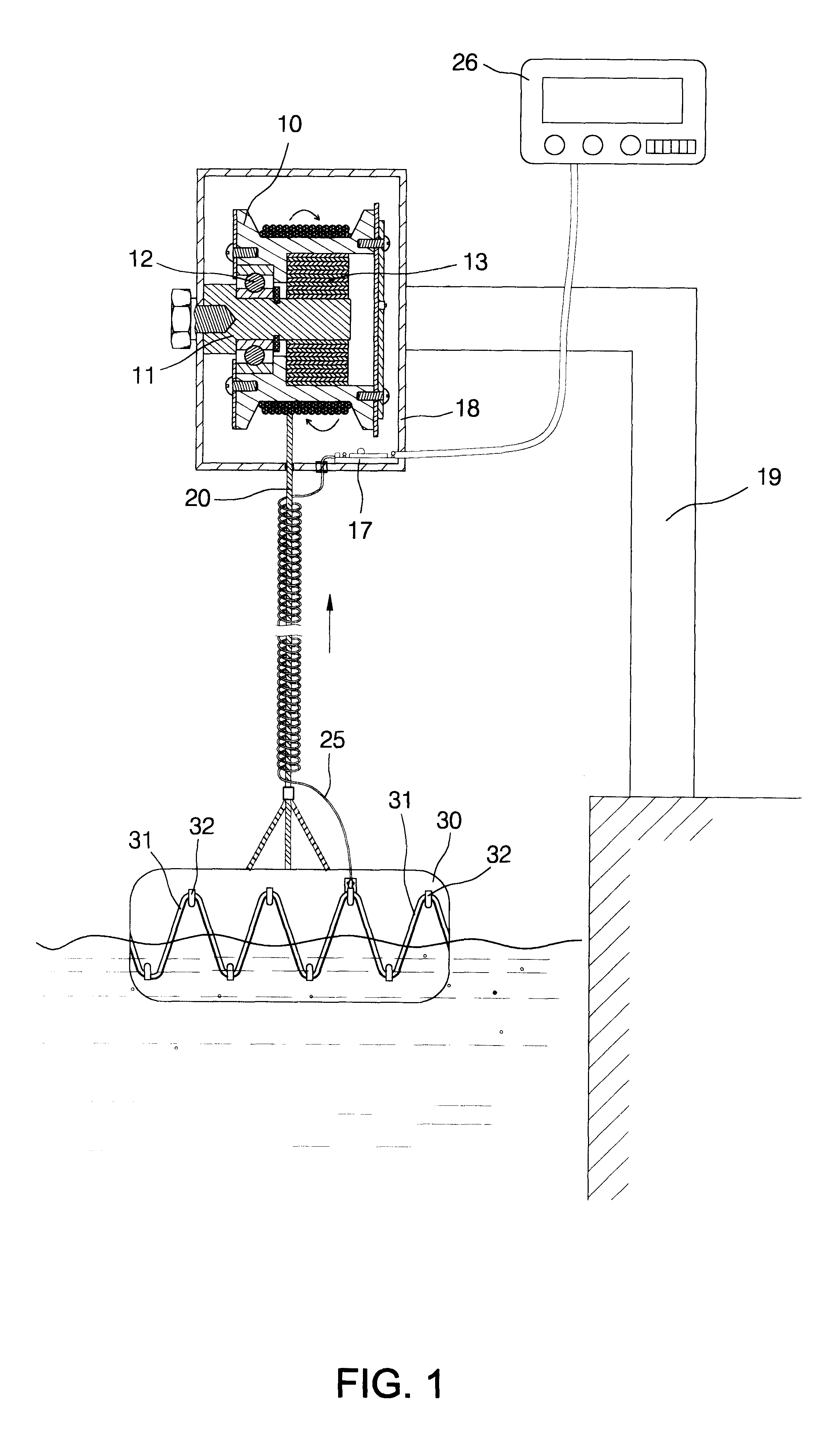 Level-tracing water-monitoring apparatus