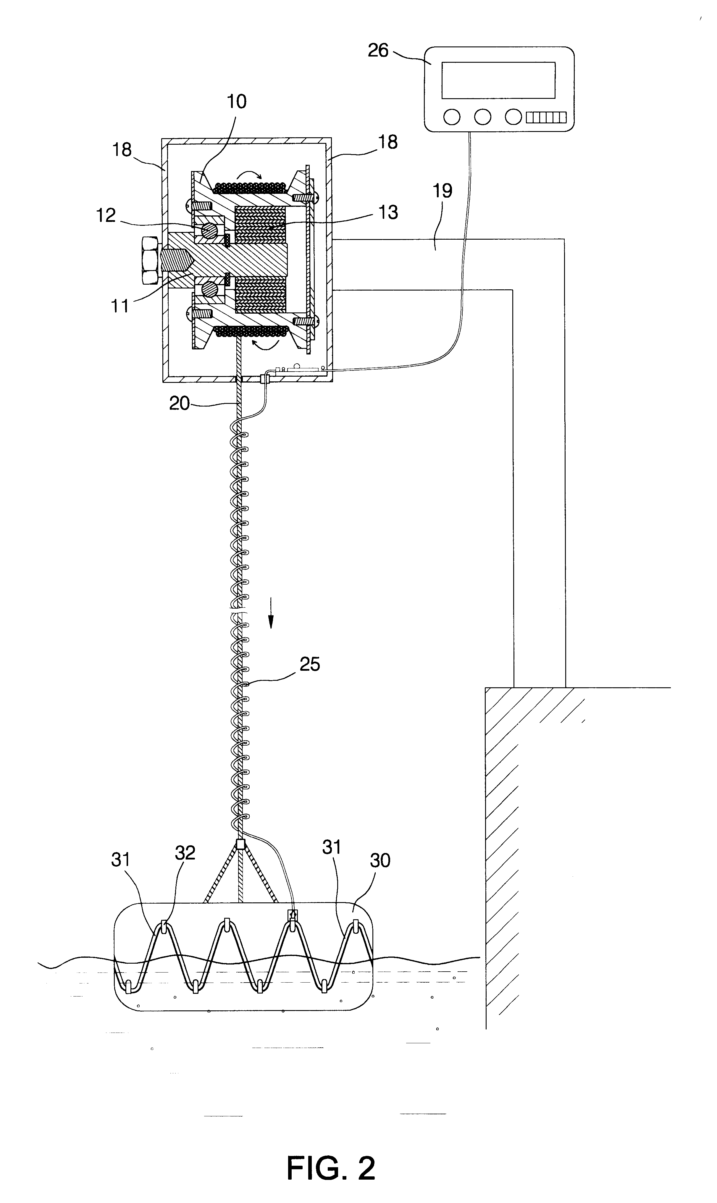 Level-tracing water-monitoring apparatus