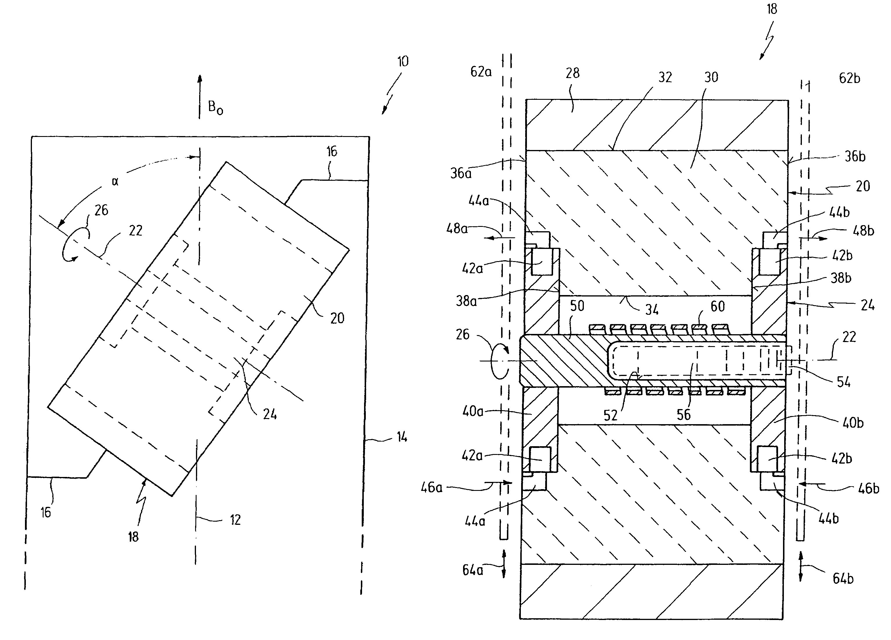 Probe head for nuclear magnetic resonance measurements