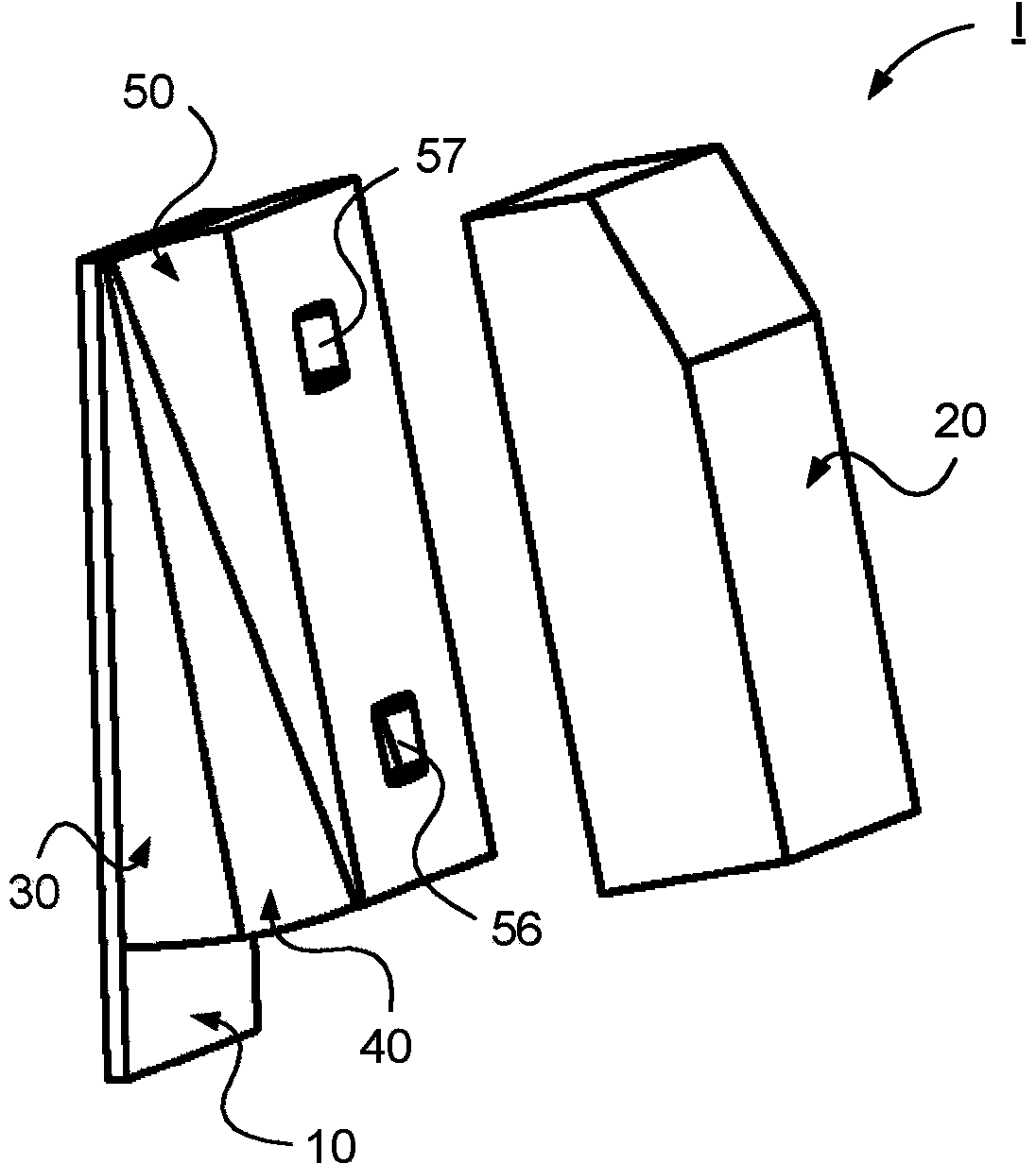 Fastening device for detector means