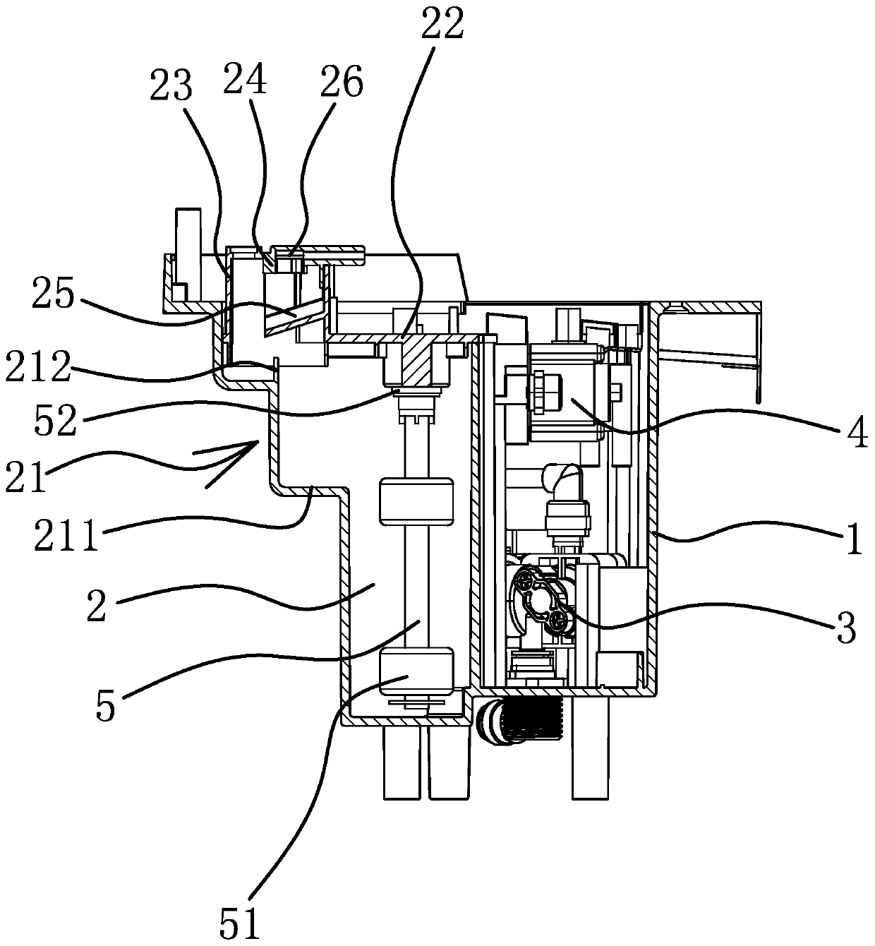 Intelligent toilet flushing structure