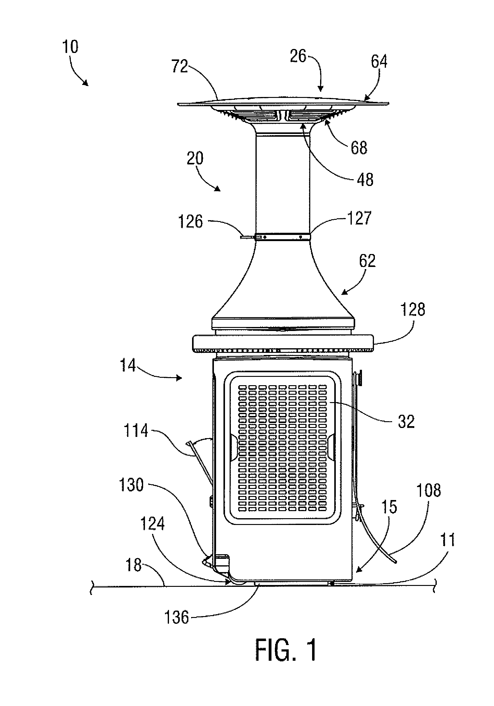 Free-standing evaporative air cooling apparatus