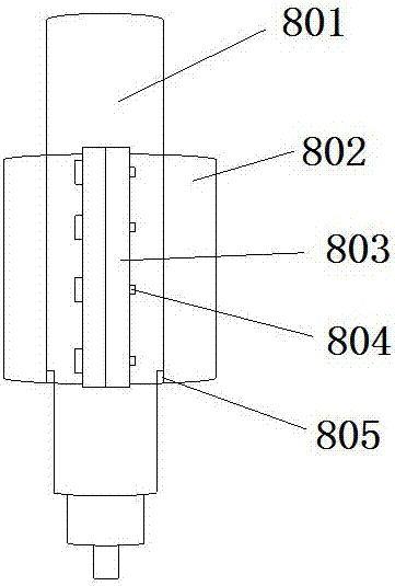 Numerical control lathe main motor installation structure