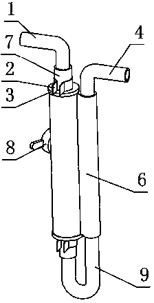 Water-cooling pre-heating heating body