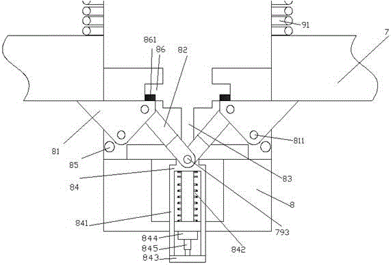 Fastening component of LED (Light Emitting Diode) display equipment (9) with convenience in disassembly and assembly and use method thereof