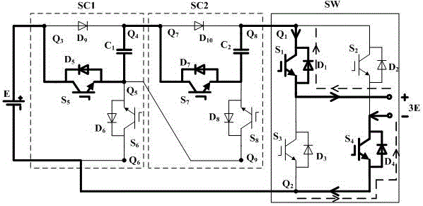 Seven-level inverter