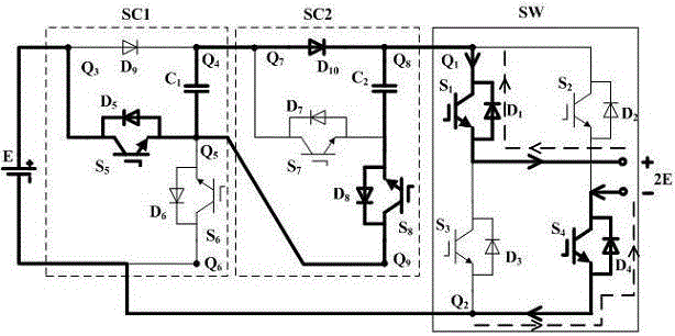 Seven-level inverter