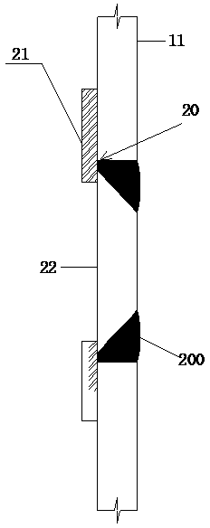 Concrete-filled steel tube column needle type concrete pouring construction method