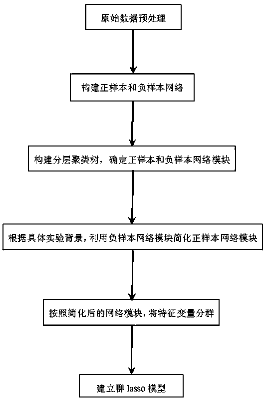 A Grouping Method of Group Lasso Characteristic Based on Network Analysis