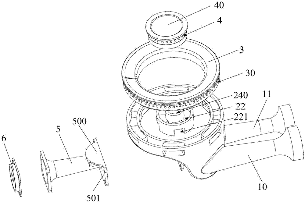 Burner and gas stove