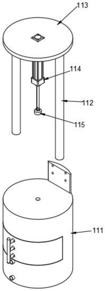 Rotation-based disinfection device for production of medical mask and disinfection method thereof