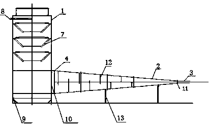 Pressure-reduction, anti-explosion and dust-removal device for aerodynamic reservoir reform of coal-bed gas well