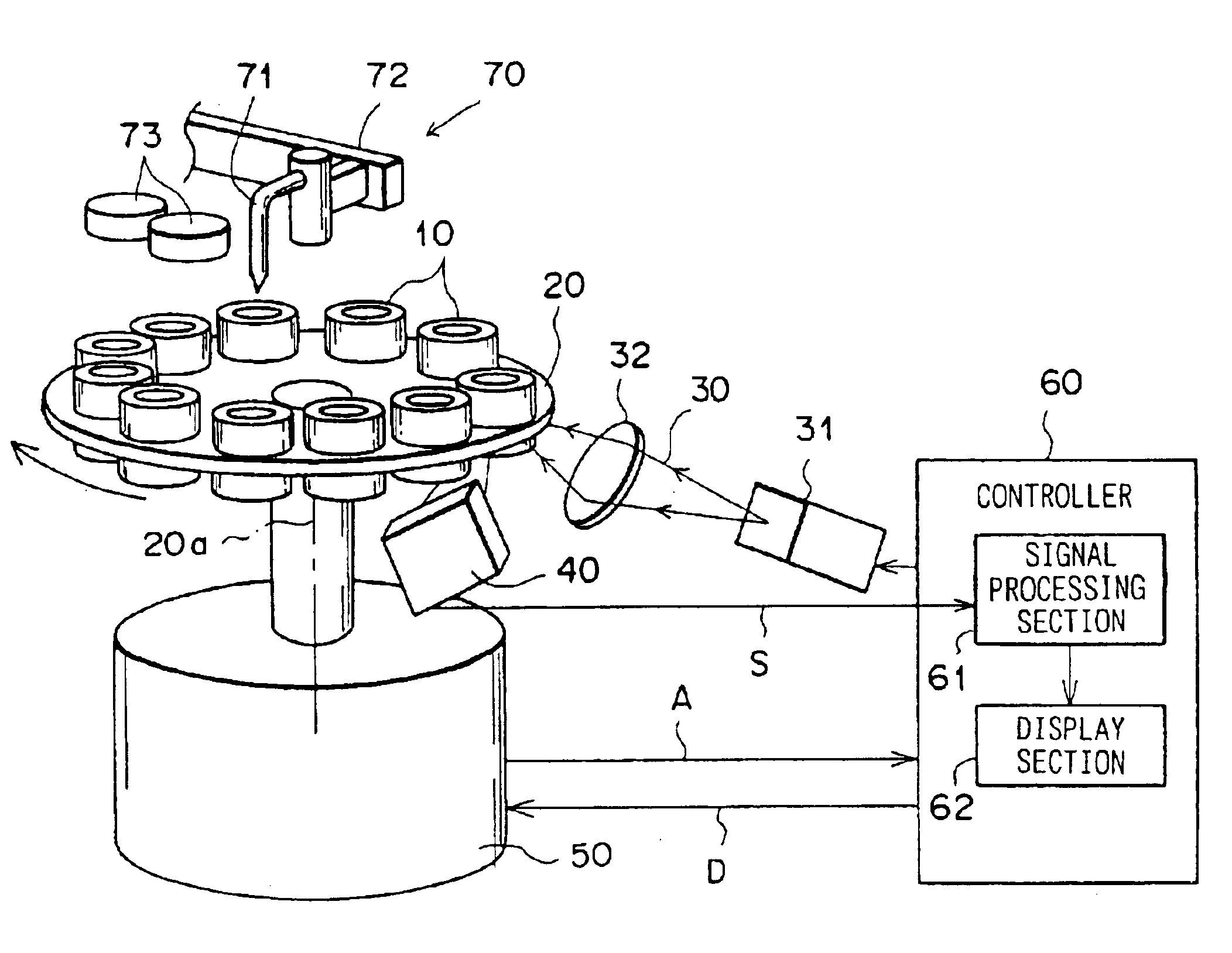 Measuring method and apparatus using attenuation in total reflection