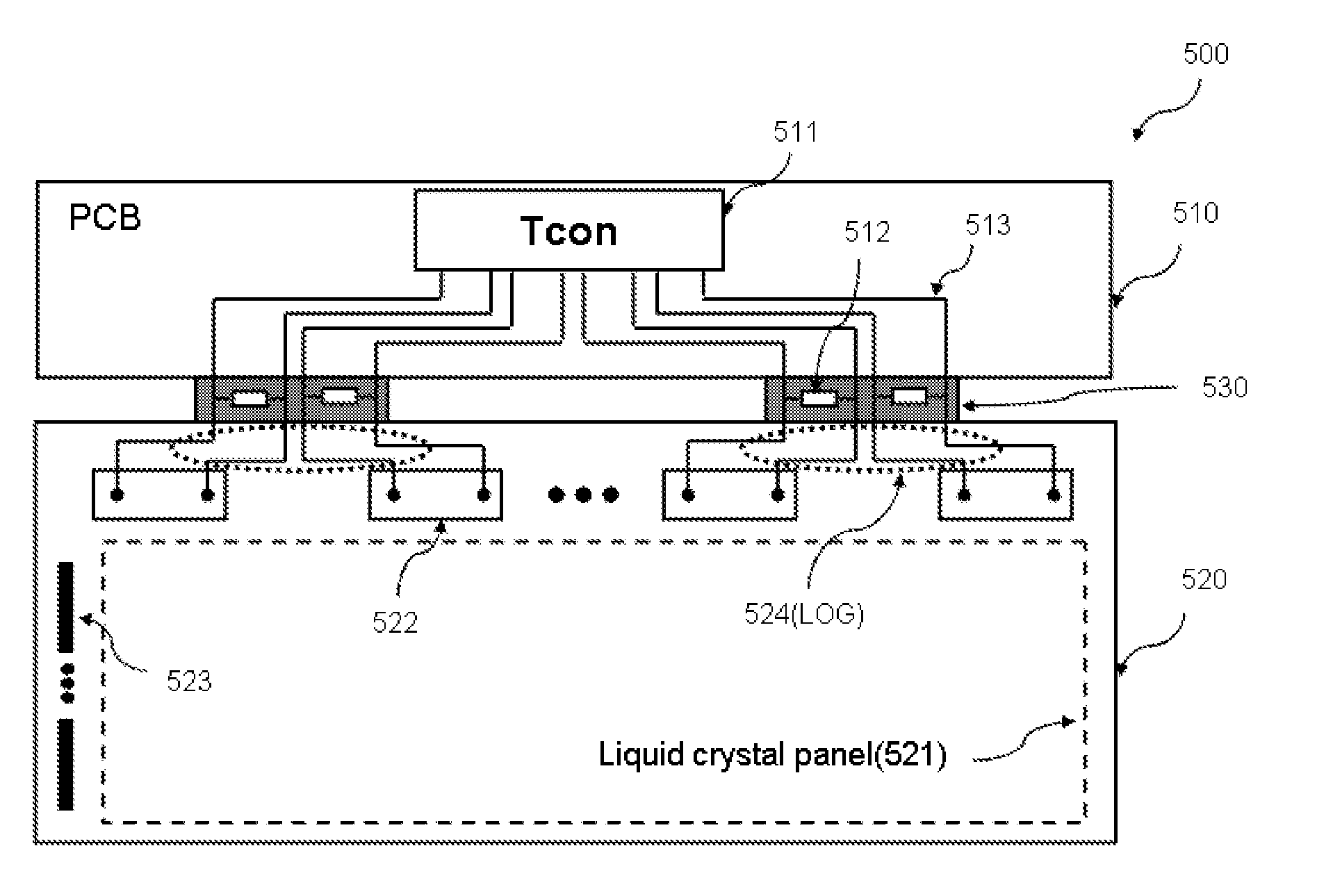 Chip-on-glass type liquid crystal display device