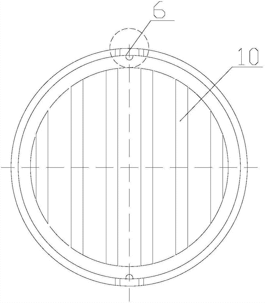 Anti-clogging filter head with no handle applied to water treatment biological filter tank