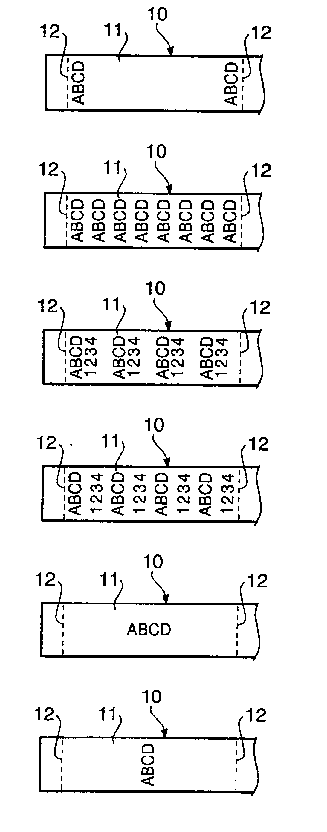 Tape printing control device and program